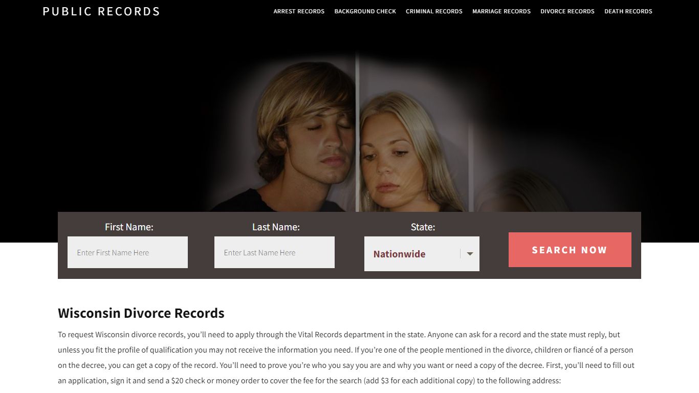 Wisconsin Divorce Records | Enter Name and Search. 14Days Free